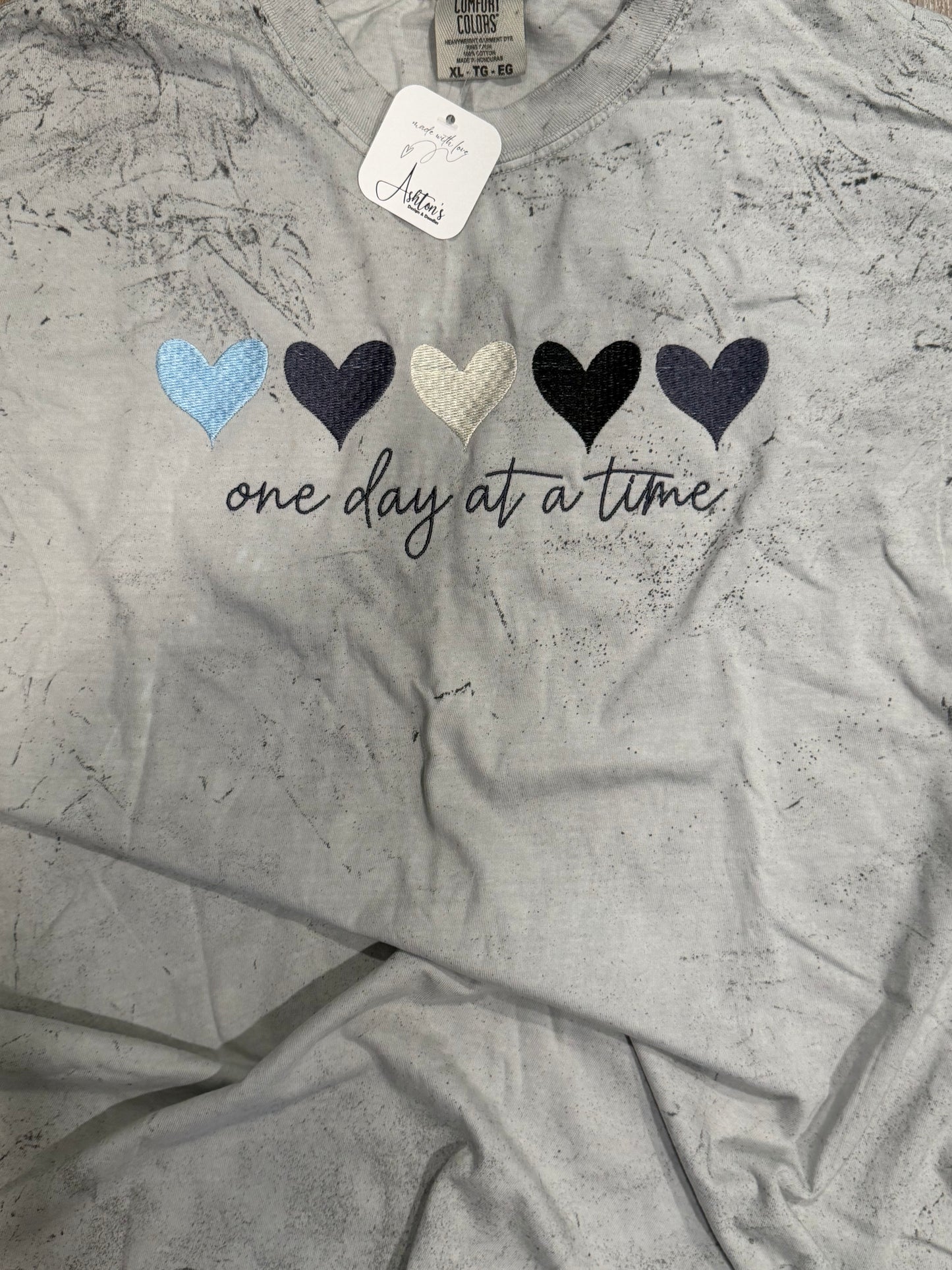 One Day At A Time Embroidered Tee