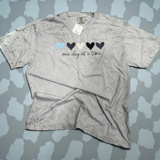 One Day At A Time Embroidered Tee