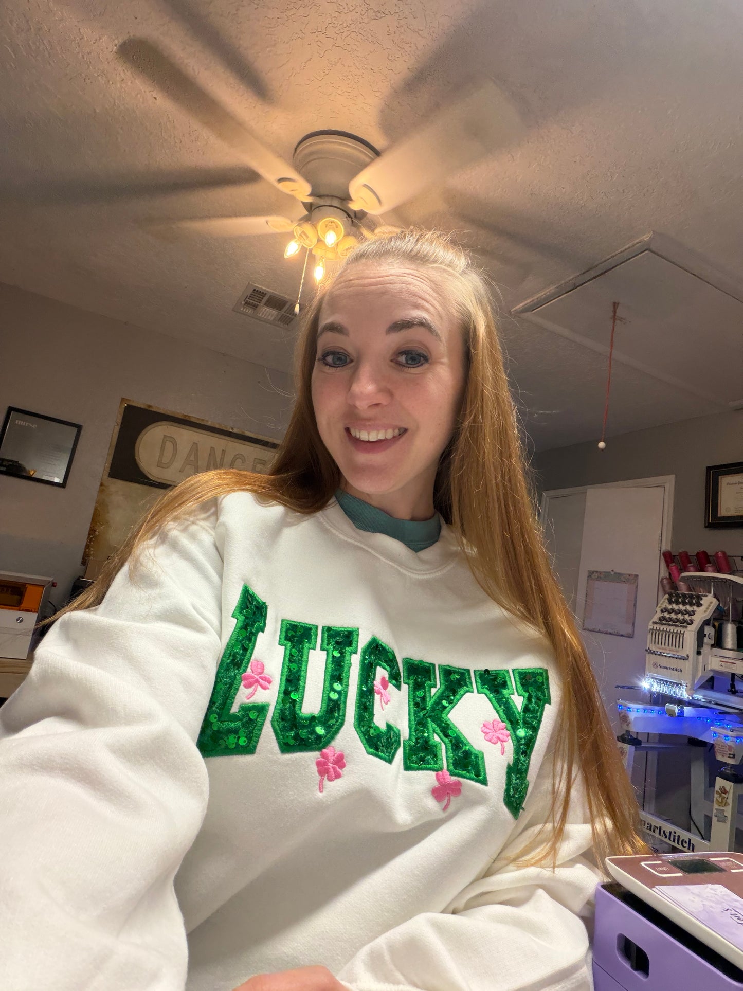 Sequin Lucky Sweatshirt